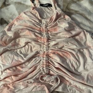 Missguided Light Pink Strappy Top